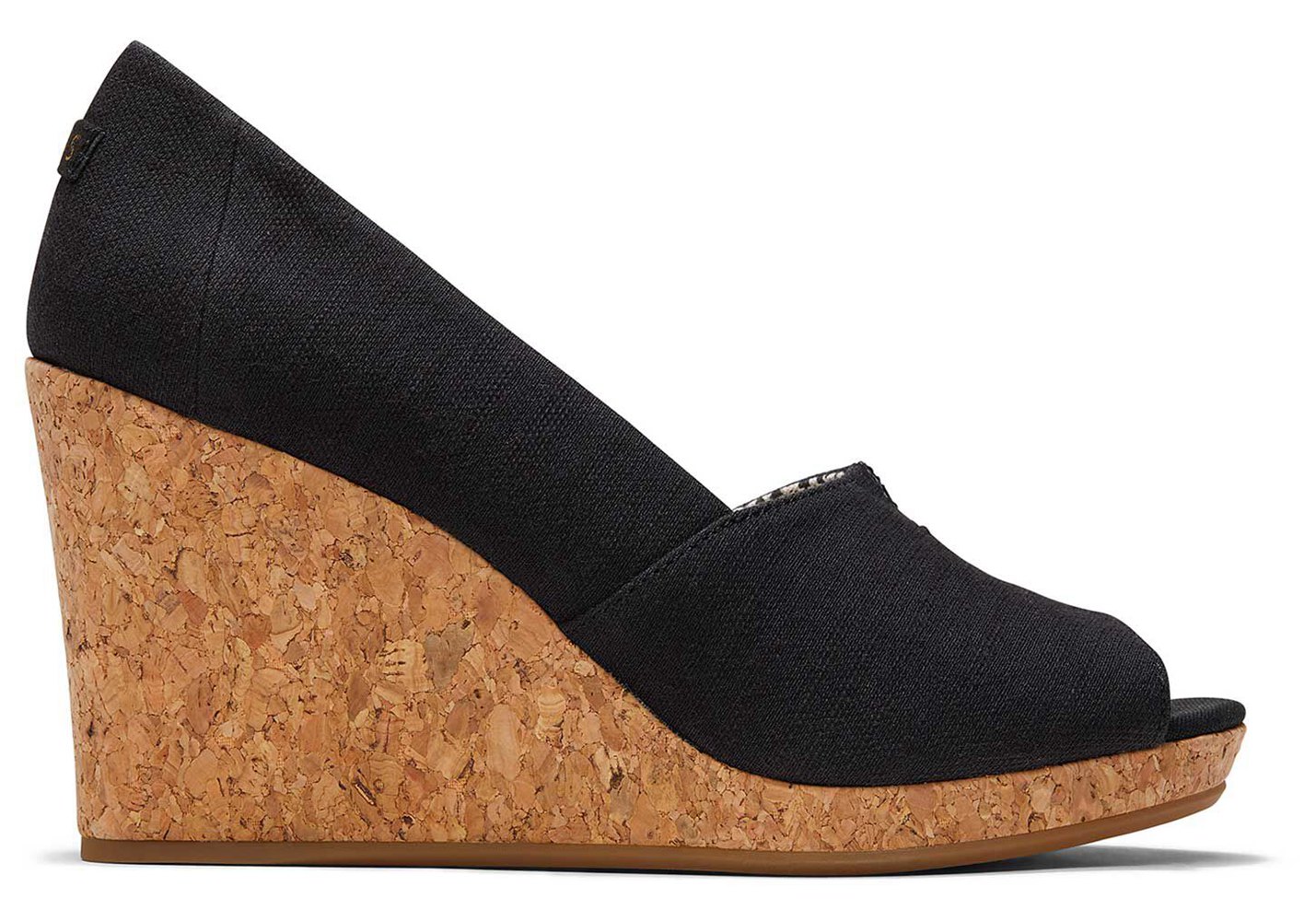 Toms Wedge Damskie Czarne - Michelle Heel - 75FZUONXK